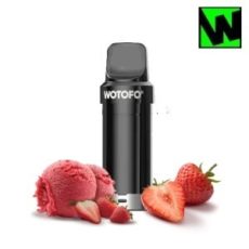 NexPod Strawberry Cone Disposable Pod. Ice cream loaded with fresh strawberries.